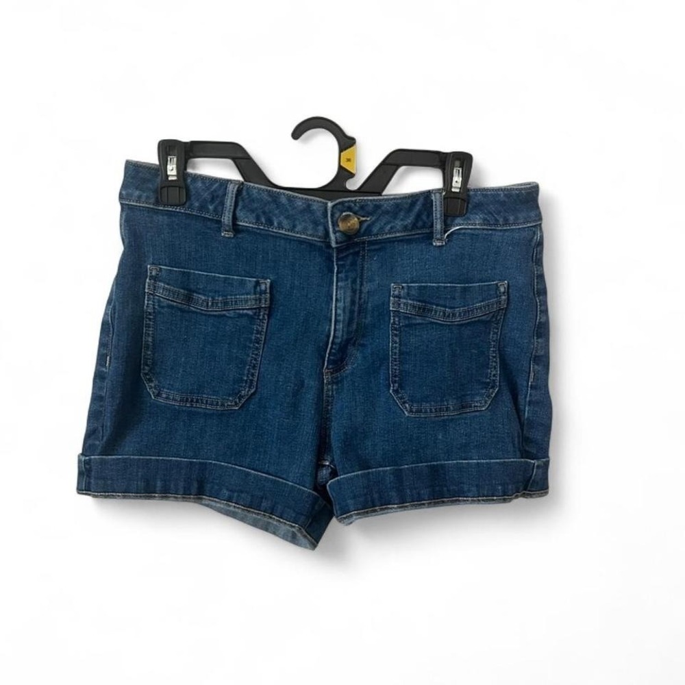 Simply Vera VeraWang Medium Wash 99% Cotton Denim Shorts Size 10